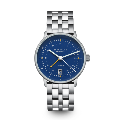 NAOS Pro GMT automatique argenté bracelet acier S02-NG06-ME13