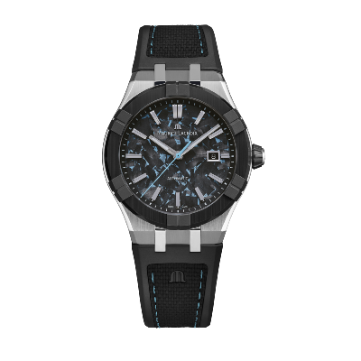 AIKON-IC Automatic Frozen Carbon bleu 43mm AC6008-SSL20-430-2 