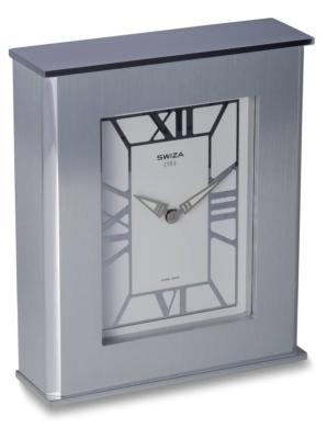 Pendule de bureau Swiza Manhattan acier S0364-103