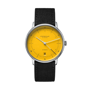 Montre NAOS AUTOMATIQUE EDITION YELLOW - Bracelet cuir noir S02-NAY23-NY01