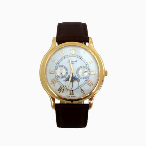 Montre quartz homme bracelet cuir et boitier PVD - Jaquet Girard Z131.213