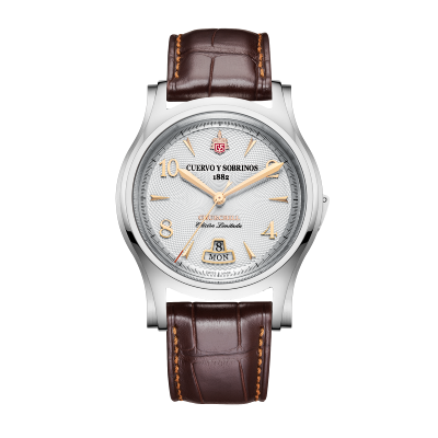 Churchill Sir Winston blanc - cuir brun - 2810.1SWS