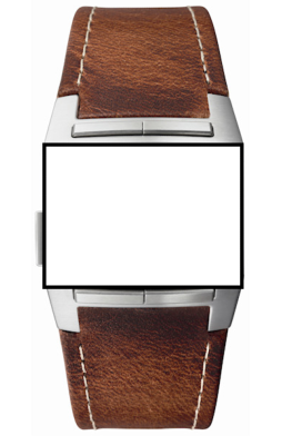 Bracelet de montre en cuir Junghans Mega 1000 découpe spéciale n°6230