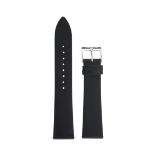 Bracelet de montre en cuir noir et verso marron Junghans Form 21mm n°6611