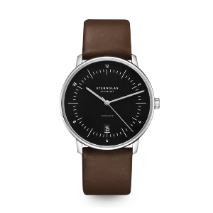 NAOS noir argent cuir brun S02-NA53-PR04