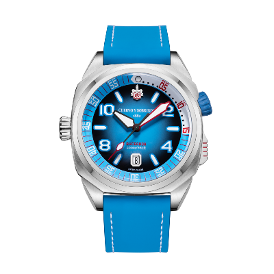 Buceador Caribe cadran bleu - nylon bleu - 2860.1LB