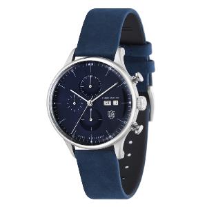 Montre Van der Rohe Barcelona Chrono DuFa bleue DF9021-J4