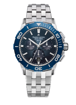 PONTOS S SOLAR chrono bleu acier 42mm  - PT1038-SSL42-430-1