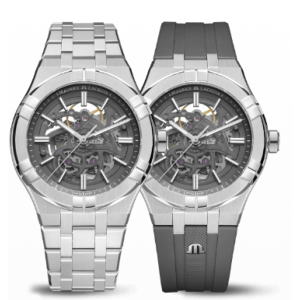 AIKON Automatic Skeleton grise 42mm strapSet AI6008-SS00F-030-A