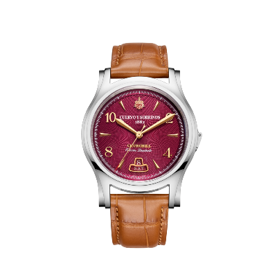 Churchill Sir Winston rouge- cuir camel - 2810.1SWBY