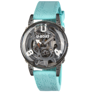 Montre U-65 3352 44mm gris silicone bleu PVD