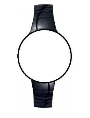 Bracelet de montre en céramique Junghans Aura découpe spéciale n°6025