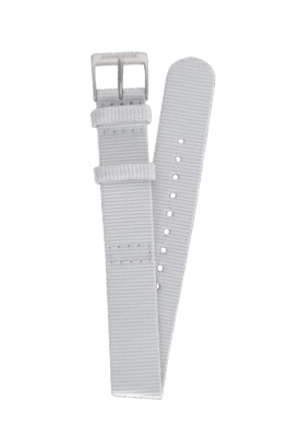 Bracelet de montre en nato nylon gris clair Junghans max bill 18mm n°6830