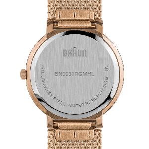 Montre Braun Classic 32 mm BN0031RGMHL maille milanaise rosé