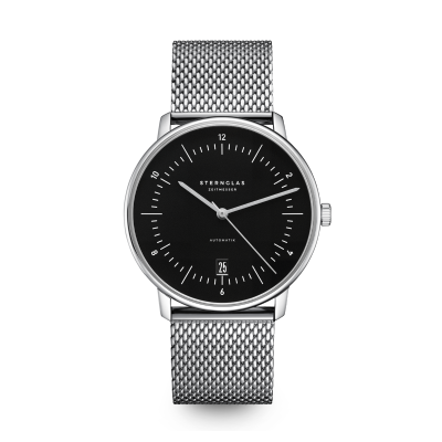 NAOS noir argent bracelet milanais S02-NA53-MI04