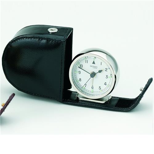 Milan réveil de voyage quartz argenté / noir, cadran blanc HR144405/2