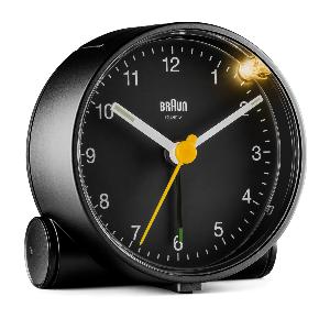 Réveil rond noir Braun BC01B