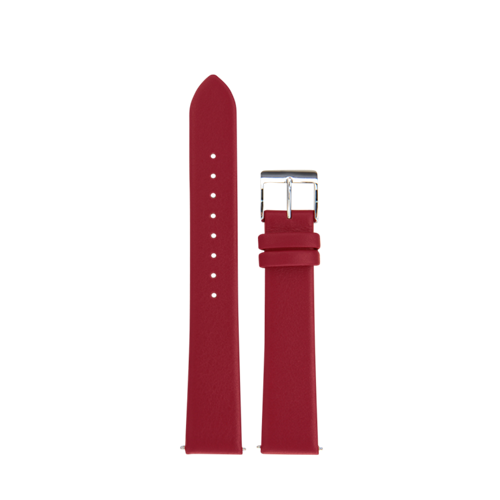Bracelet de montre en cuir rouge Junghans max bill Ladies quartz 17mm n°6253