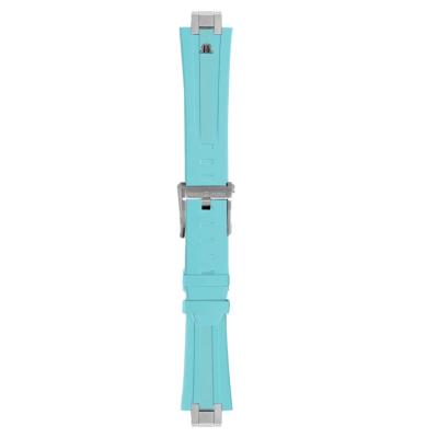 Bracelet caoutchouc bleu turquoise Aikon 25mm ML640-005078 Maurice Lacroix