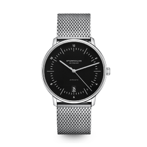 NAOS noir argent bracelet milanais S02-NA53-MI04