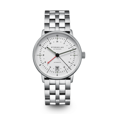 NAOS Pro GMT automatique argenté bracelet acier S02-NG10-ME13