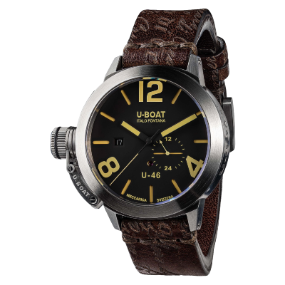 Montre CLASSICO U-46 4646 46mm acier cadran noir
