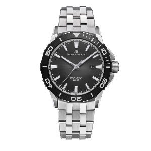 PONTOS S SOLAR noir acier 42mm  - PT1008-SSL22-330-1