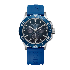 PONTOS S SOLAR chrono bleu rubber 42mm  - PT1038-SSL40-430-4