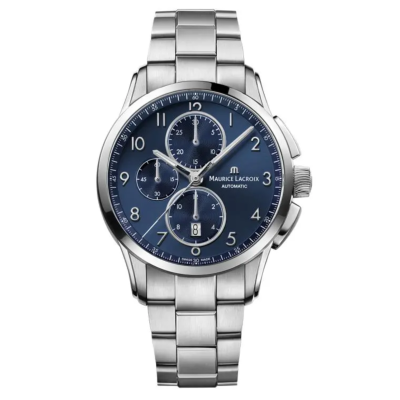 PONTOS Chronograph 43mm tout acier PT6388-SS002-420-1