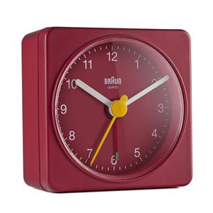 Rveil Braun carr rouge silencieux BC02R