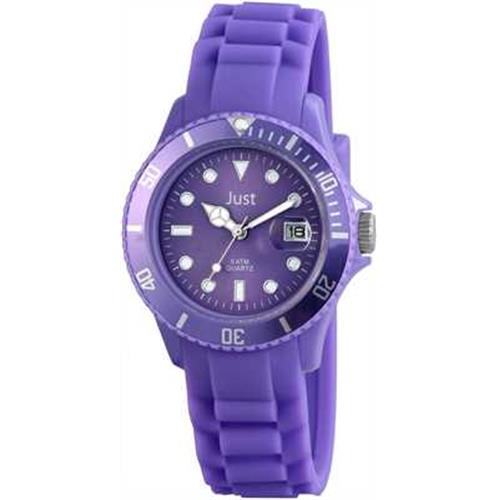 Montre Just fluo violette en silicone