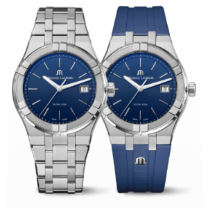 AIKON Quartz bleu 40mm strap set AI1108-SS00F-430-C