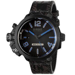 Montre CAPSULE 8806 50mm noire et bleue PVD