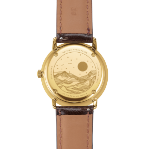 NAOS édition Aventurin verte dorée cuir marron S01-NAN41-BR01