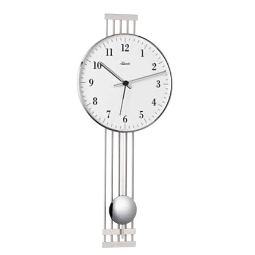 Pendule murale Highbury 70981-000871, mouvement quartz à balancier, en métal, radio-pilotée