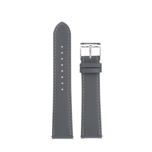 Bracelet de montre en cuir gris Junghans Meister Driver Handaufzug 20mm n°6430