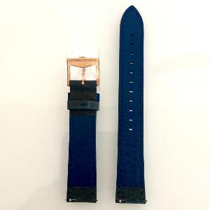 Bracelet cuir gris et bleu foncé 18mm Dufa DF-9001