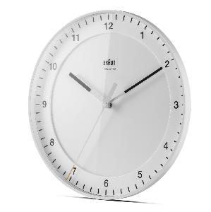 Pendule murale blanche Braun 30cm BC17WH-DCF