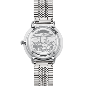 Montre HAMBURG AUTOMATIQUE EDITION NEUWERK gris tempête argent - Bracelet métallique argent S02-HHN11-ME06