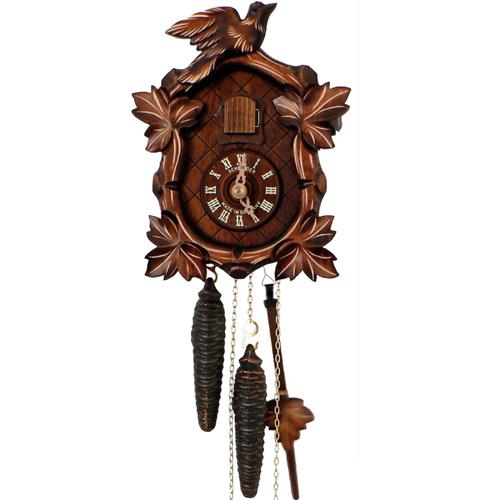 Coucou 1 jour, motif chasse avec oiseau, 20x16x12 cm AS40/9