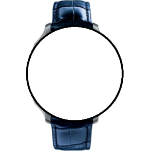 Bracelet de montre crocodile bleu Junghans Willy Chronoscope 22mm n°6115