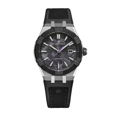AIKON-IC Automatic Frozen Carbon purple 43mm AC6008-SSL20-431-2 