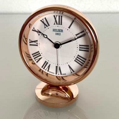 Pendulette réveil Attica laiton rose doré HILSER 118503-3