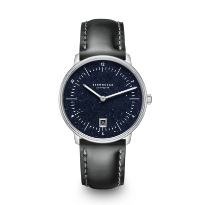 NAOS édition Aventurin noire argentée cuir noir S01-NAN40_BR02