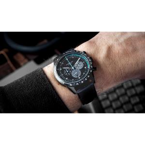 Montre TACHYMETER EDITION METEOR noir - Bracelet cuir noir S01-TYM05-MO08