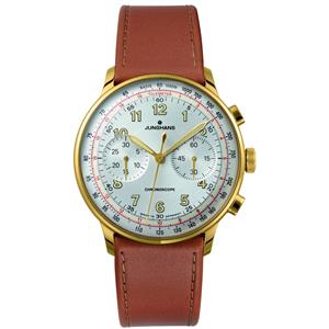 Montre Junghans Meister Telemeter 027/5382.00 bracelet cuir brun