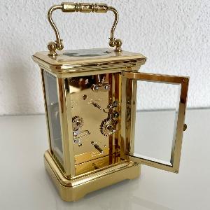 Pendule de voyage L'Epée Corniche moyenne avec réveille-matin 605.58
