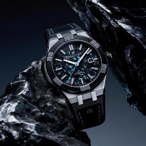 AIKON-IC Automatic Frozen Carbon bleu 43mm AC6008-SSL20-430-2 