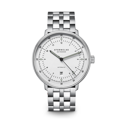 HAMBURG automatique argenté bracelet acier argenté S02-HH47-ME13