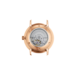 NAOS XS auto acier or rose cuir blanc S02-ND13-KL14